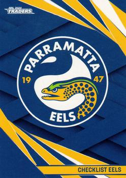2024 NRL Traders Titanium #091 Parramatta Eels Checklist Front